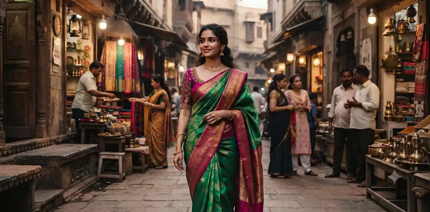 Saree Captions
