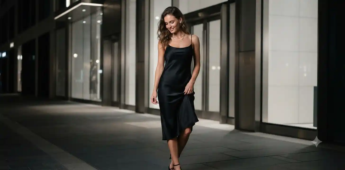 Black Dress Captions