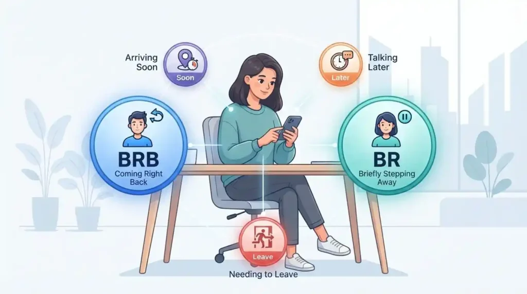 Comparison of BR and similar texting abbreviations