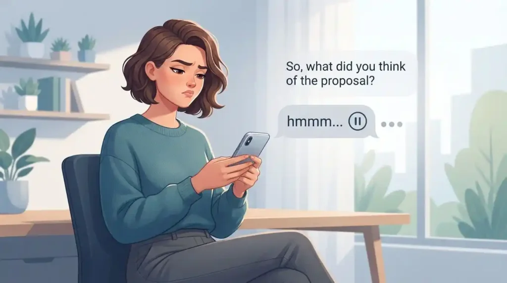 Different emotional tones of hmmm in texting
