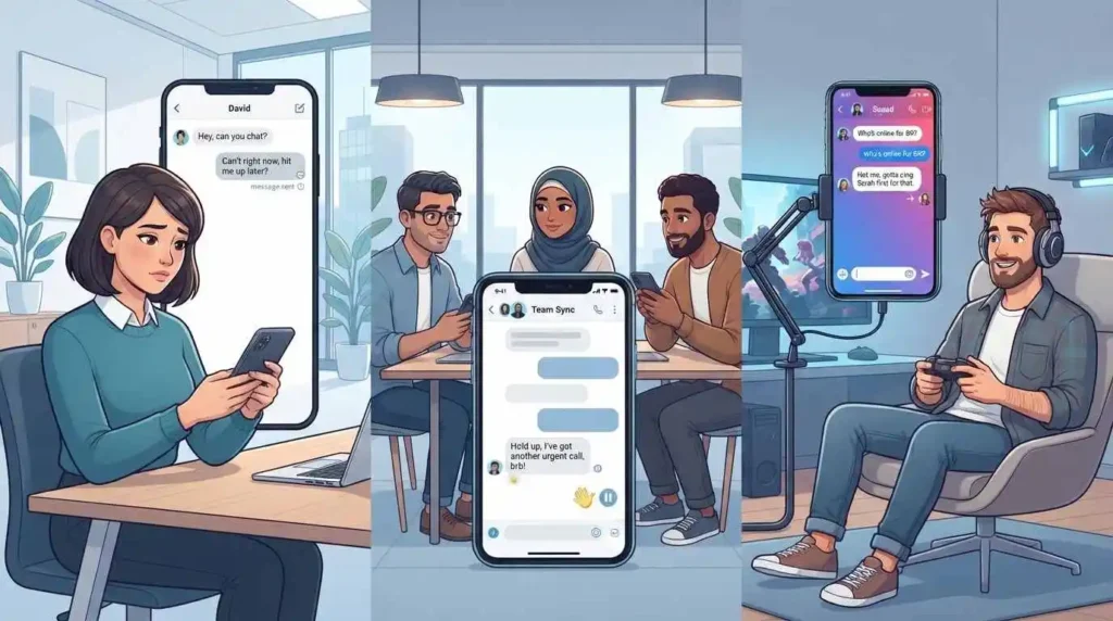HU used in different casual messaging contexts