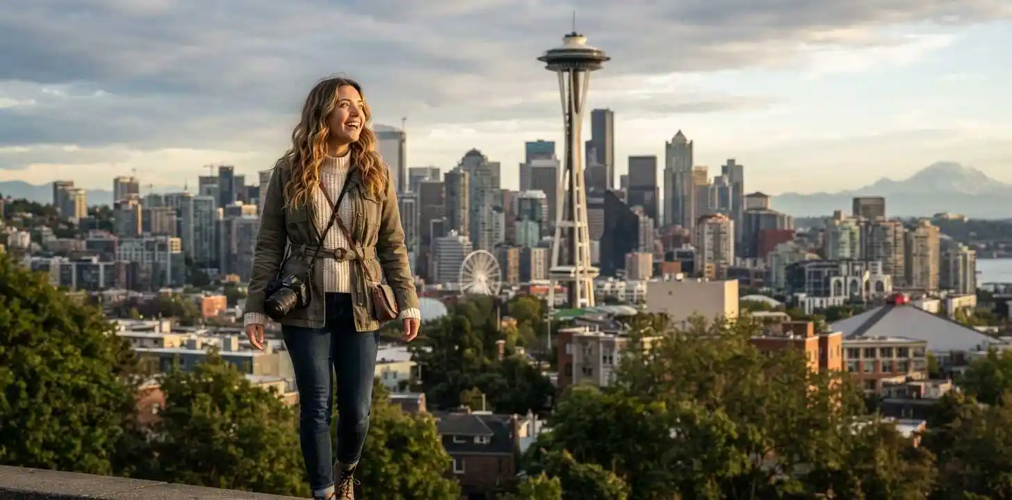Space needle captions